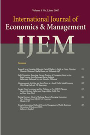 International Journal of Economics and Management